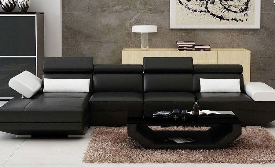 Gwen - 3SC - Leather Sofa Lounge Set